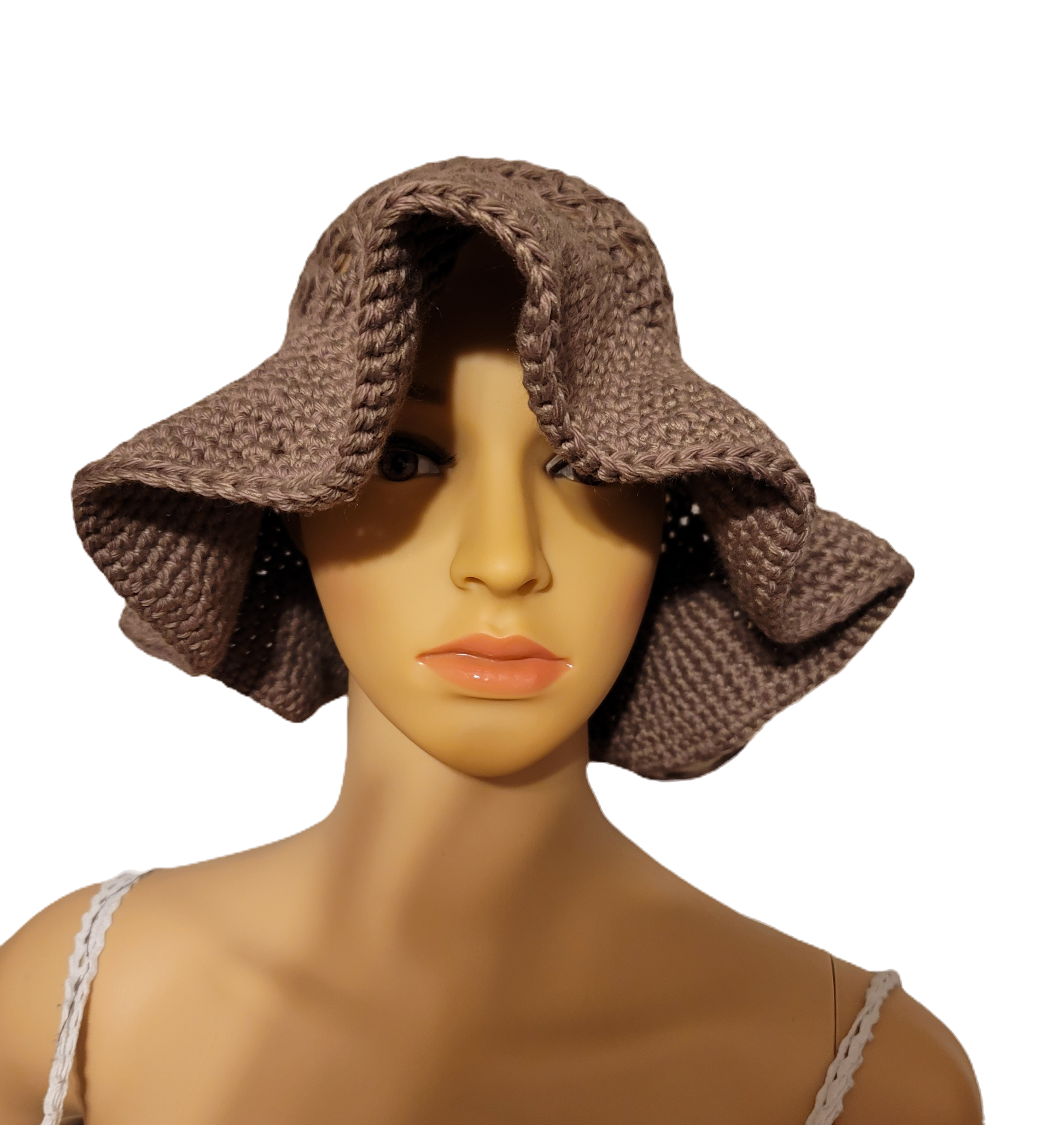 Sun bucket hat with large brim image 0