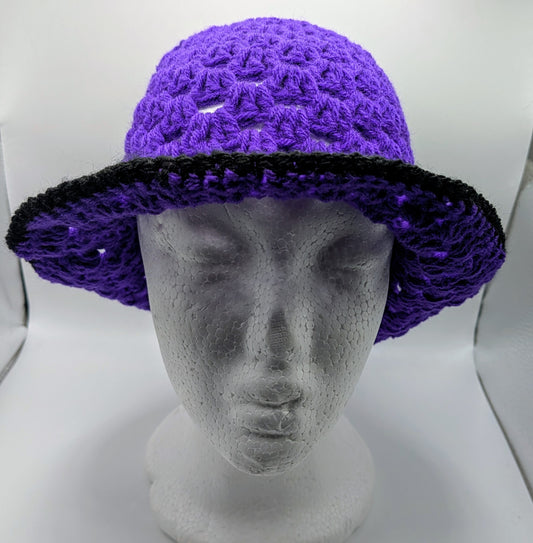 Acrylic granny square bucket hat image 0