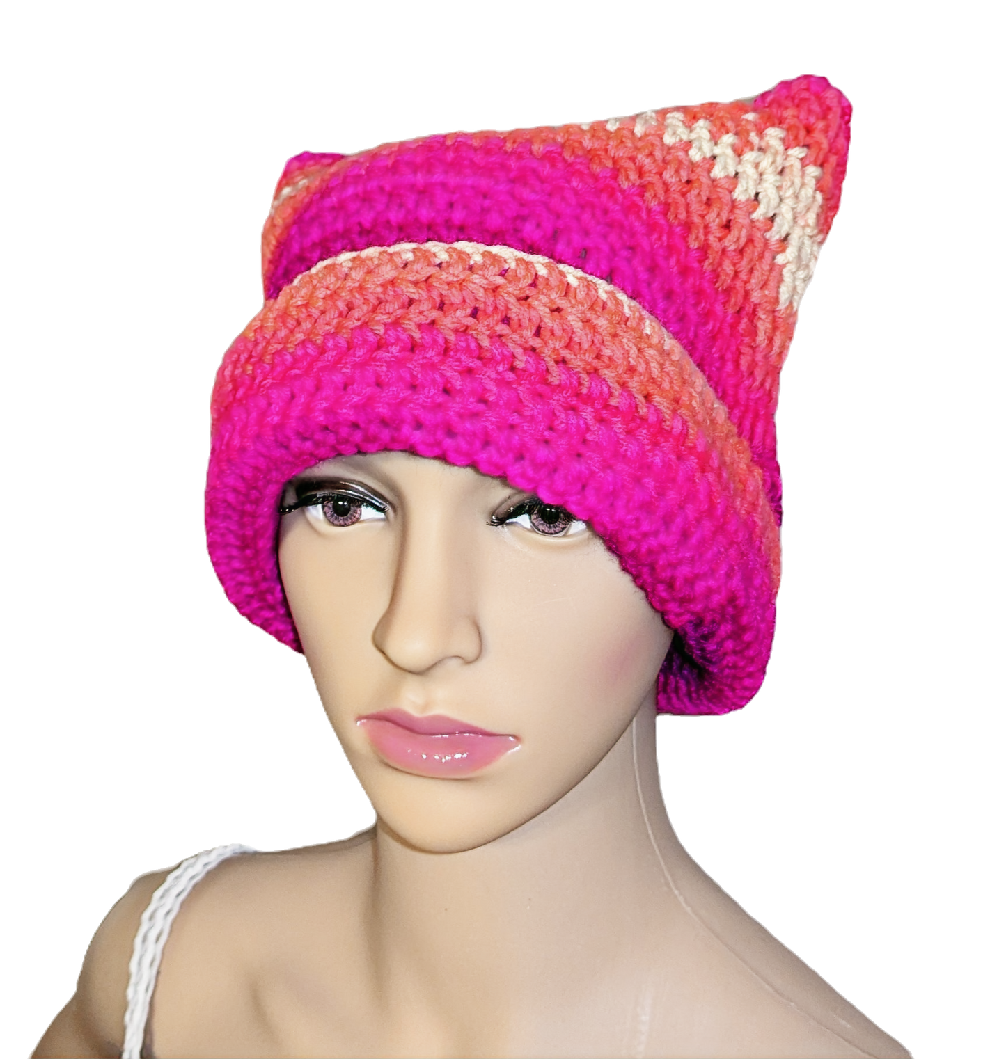 Cat design crochet hat image 0