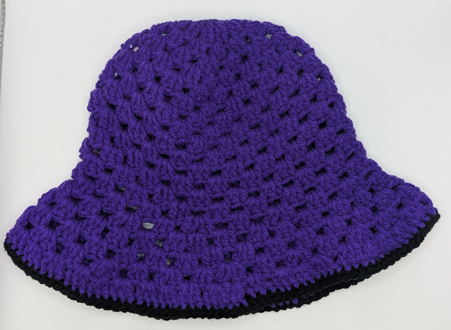 Acrylic granny square bucket hat image 2