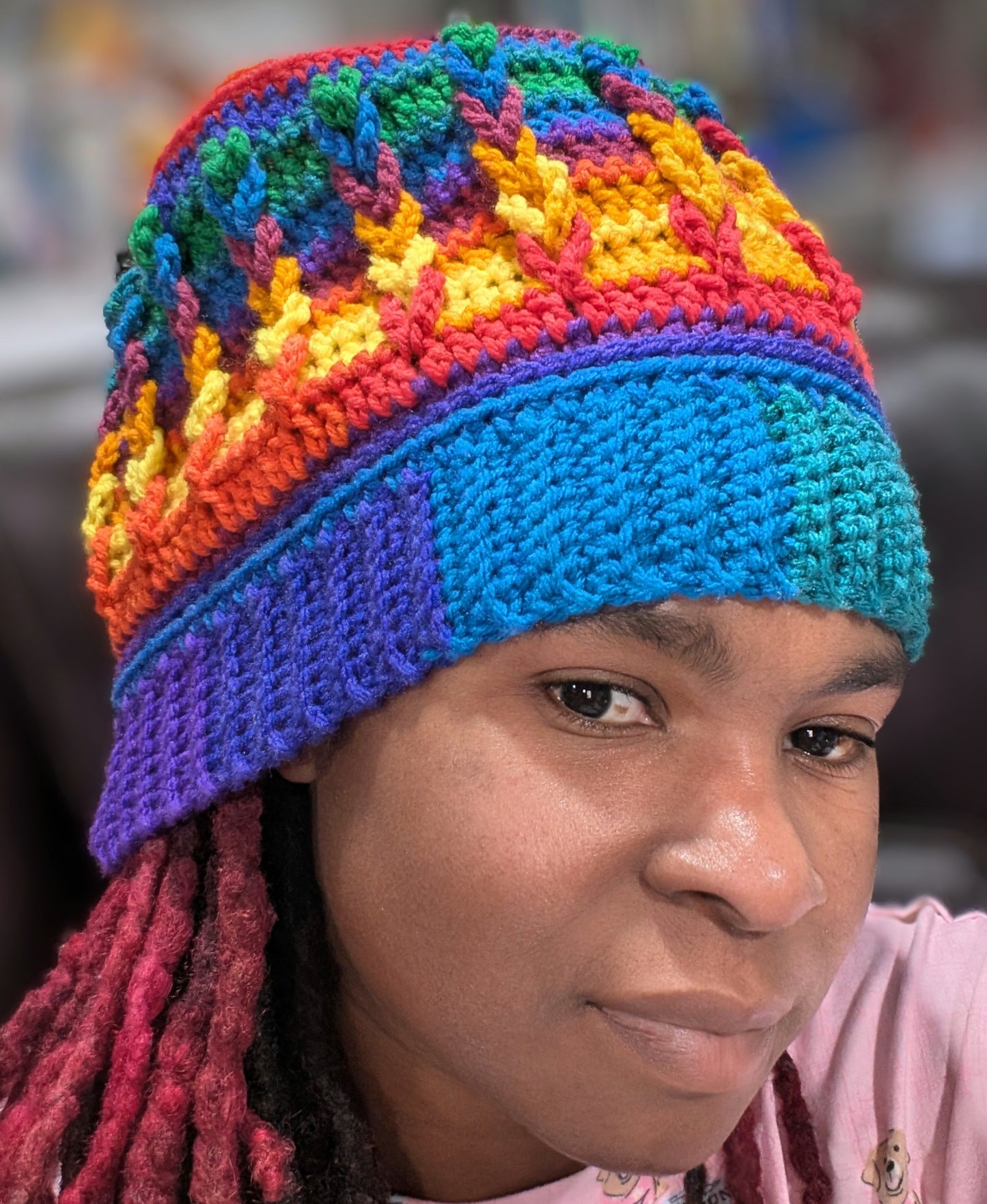 Multi-color slouchy hat image 3